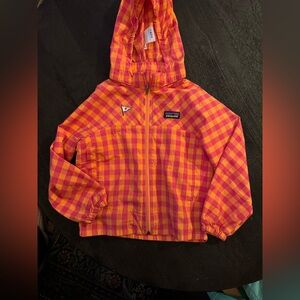 Patagonia - girls spring plaid jacket - 4t - EUC
